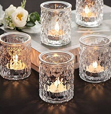 New Fancy glass shape led candle