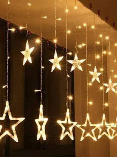 ( 6+6 ) 12 Star Curtain String light Long Size Original Only