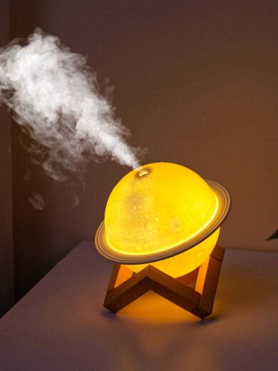 Bize Size Planet Shape Moon Lamp Humidifier with 3 colour Mode