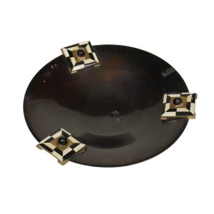 Black Metal Plate with Classic Details