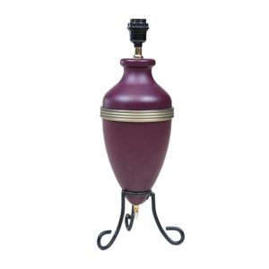 Antique Purple Jar-Shaped Lamp