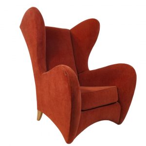 Velvet Sofa with Distinctive Design for One Person