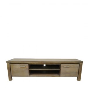 Modern Wooden TV Table with Cabinets