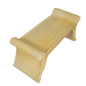 Small Bed Table made of Beige Wood