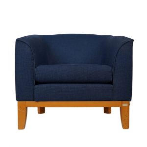 Modern Semi Light Blue Single-Person Sofa